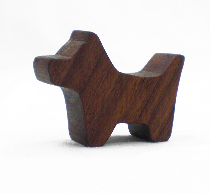 Scottish Terrier Scottie Wood Dog Toy