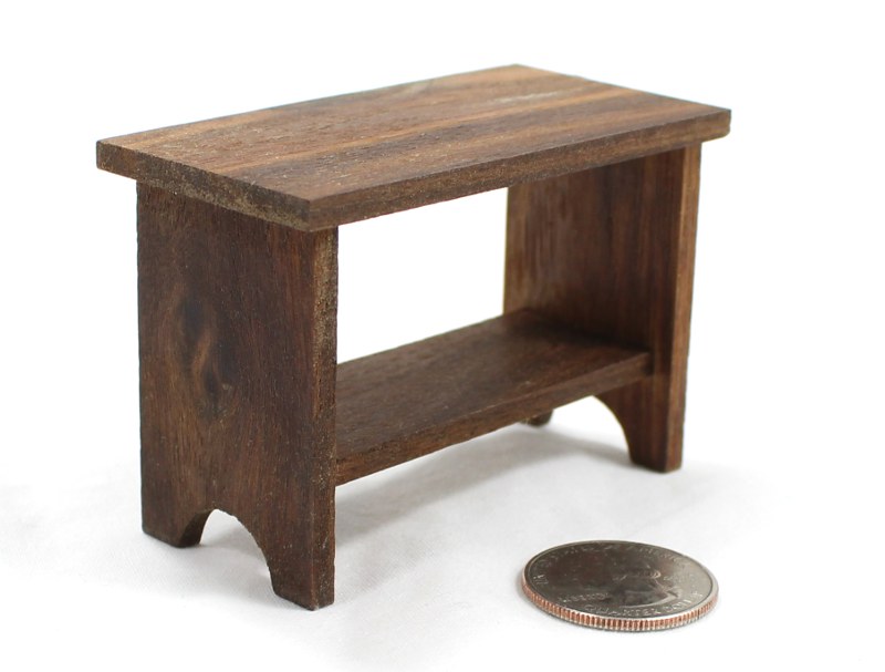 Miniature Walnut Console Table