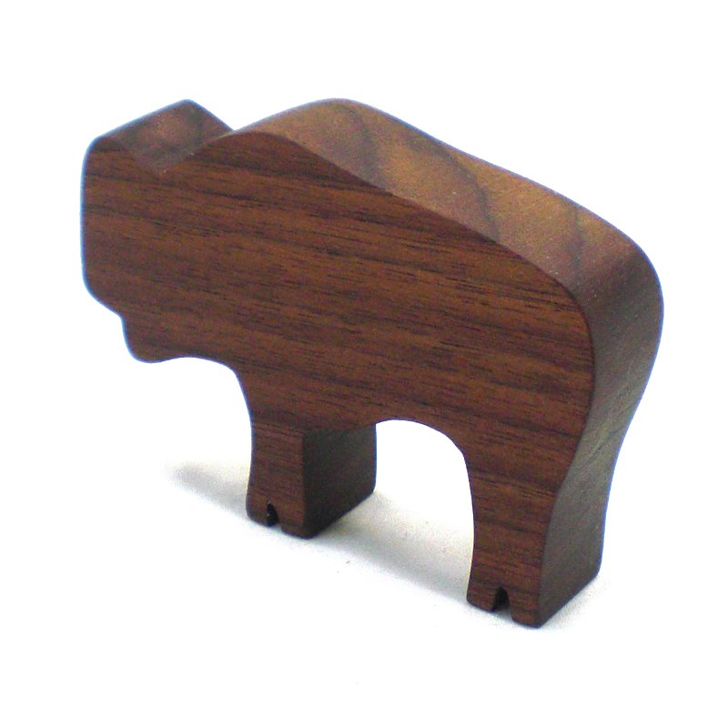 Bison Buffalo Wood Toy