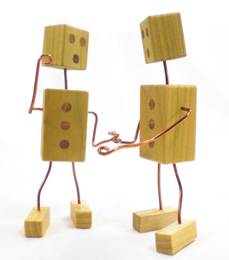 Robot Fashioned from Wood and Wire - Highly Versatile Mechanical Man