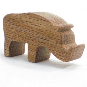 wood toy animal warthog