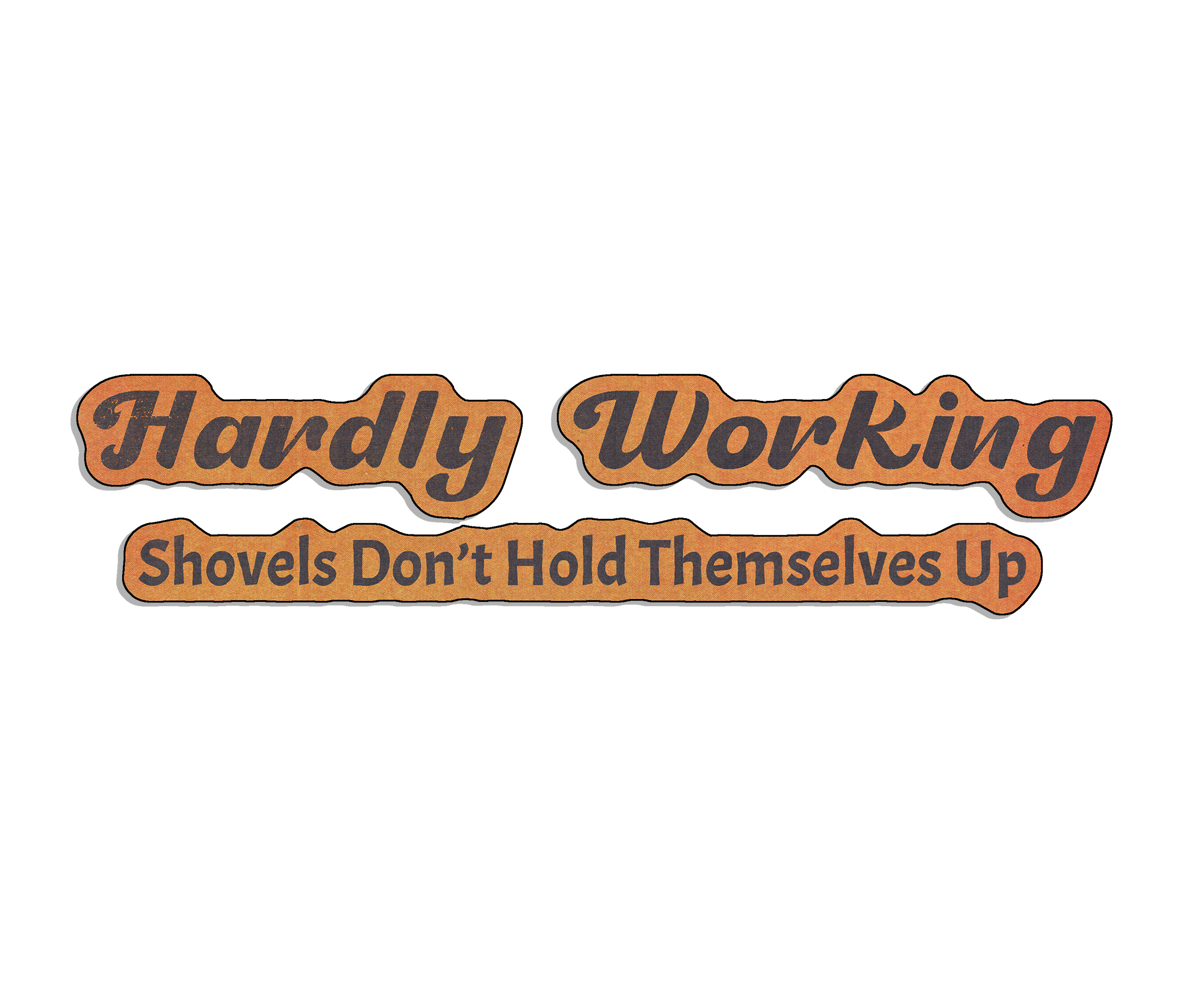 Hardly Working Stickers