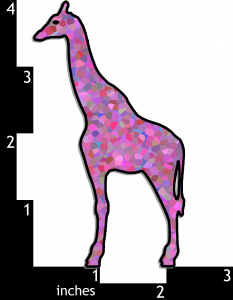 Pink Giraffe Sticker