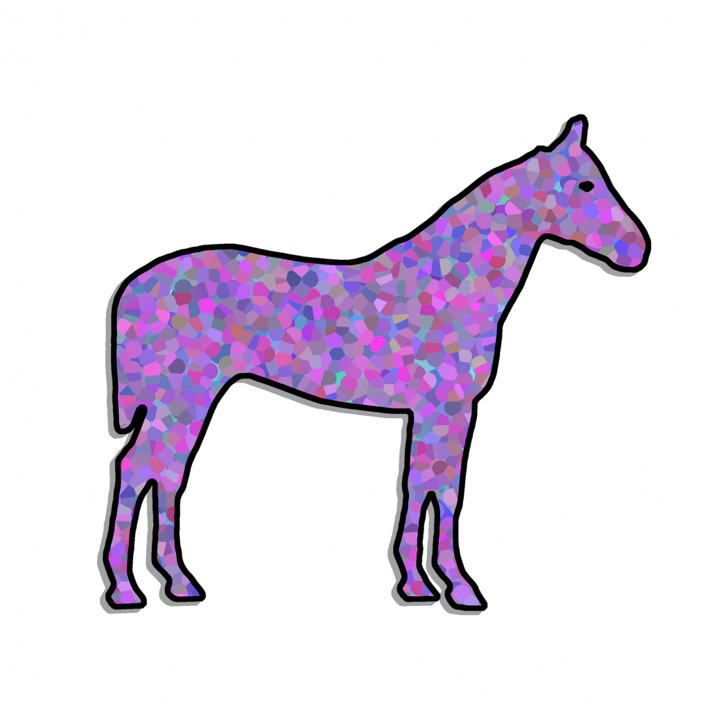 Purple Horse Sticker