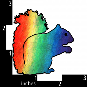 Rainbow Squirrel Sticker