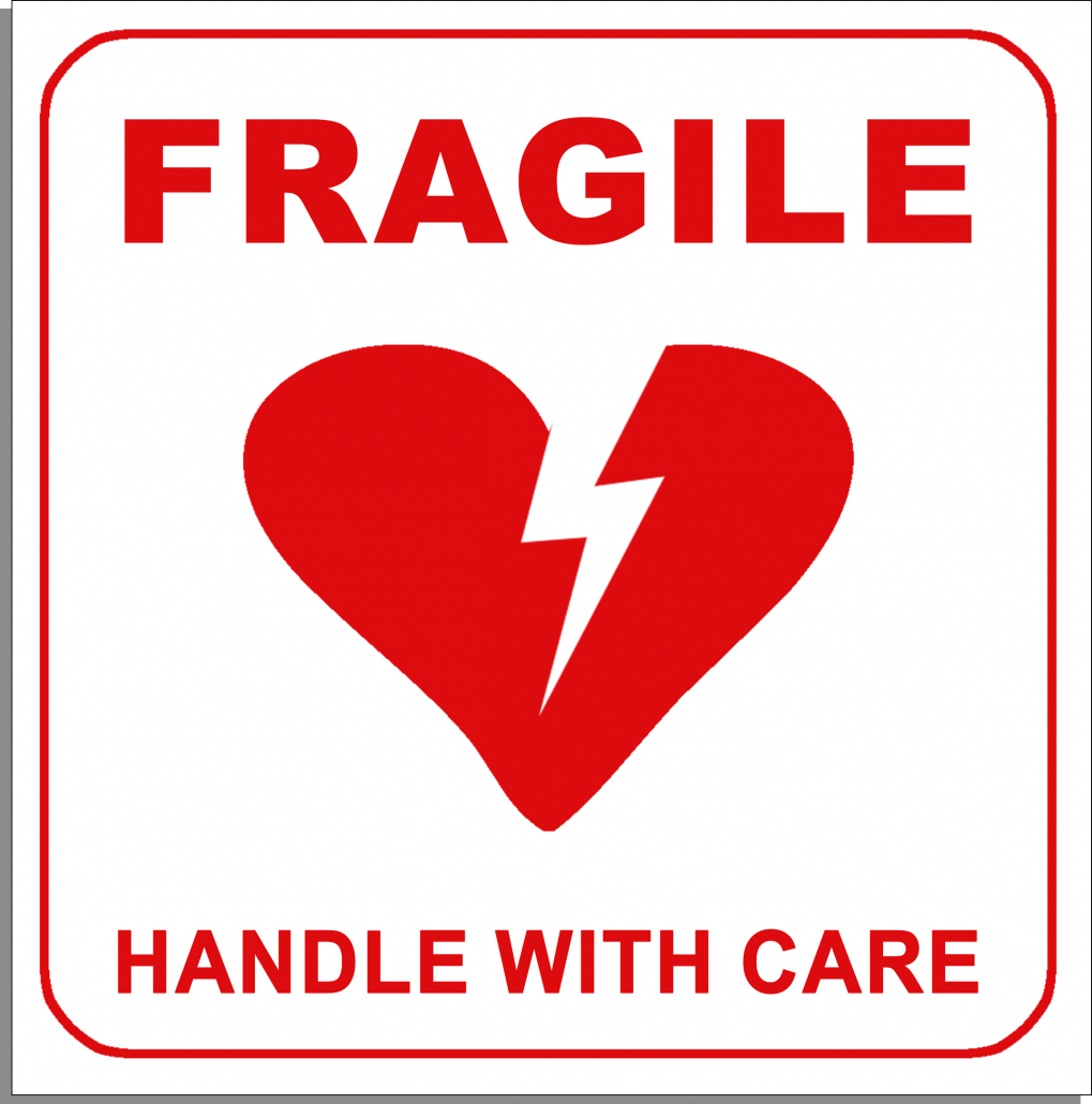 Fragile Handle with Care Sticker